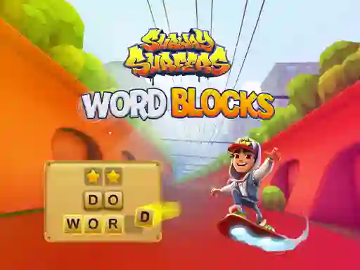 Cluiche Subway Surfers Word Blocks ar líne