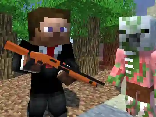 Cluiche Zombie Shooter Survival ar líne