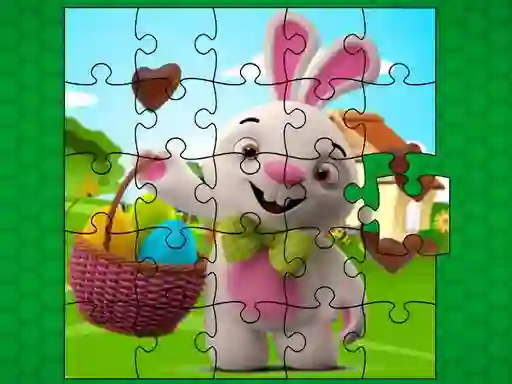 Cluiche Easter Bunny Eggs Jigsaw ar líne