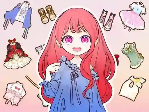 Cluiche Dress Up Sweet Doll ar líne