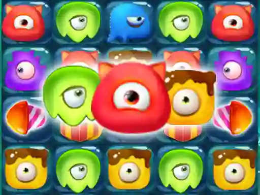 Cluiche Monster Candy Crush ar líne