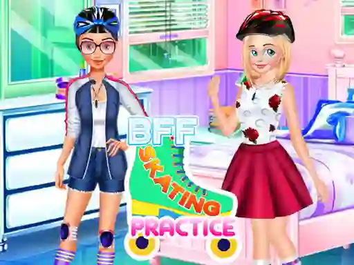 Cluiche BFF Skating Practice ar líne