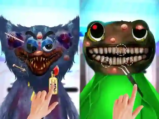 Cluiche Huggy ASMR Monster Makeover ar líne