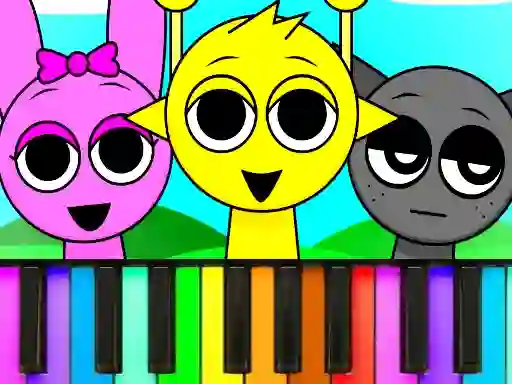 Cluiche Sprunki Piano Explorer ar líne