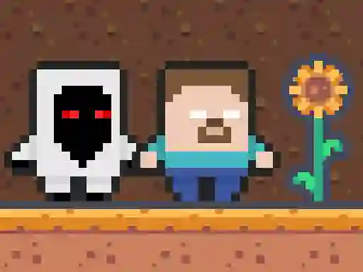 Cluiche Entity 303 vs Herobrine ar líne