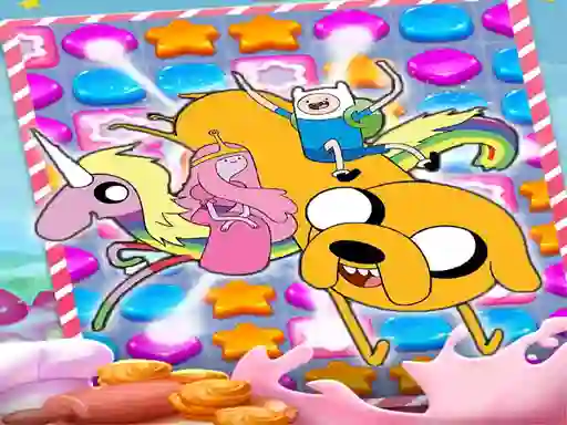 Cluiche Adventure Time Match 3 Games ar líne