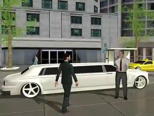 Cluiche Limo Taxi Driving Simulator: Limousine Car Games ar líne