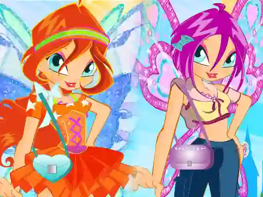Cluiche Winx Stylish Dress ar líne