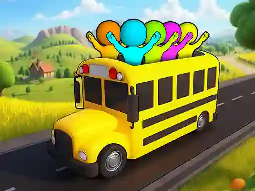 Cluiche Bus Match: Color Parking Jam ar líne