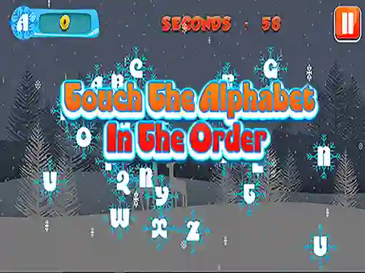 Cluiche Touch the Alphabet in the Order ar líne