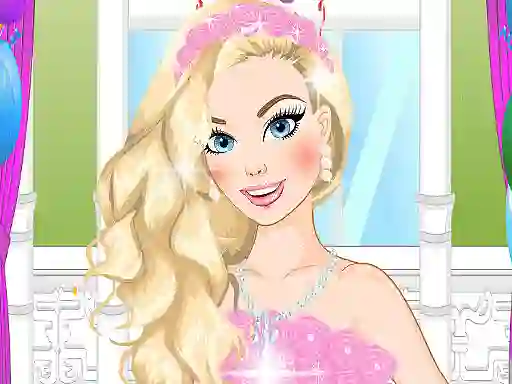Cluiche Barbie Birthday Dressup ar líne