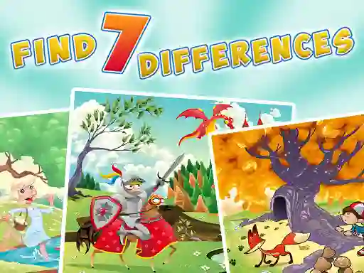 Cluiche Find 7 Differences ar líne