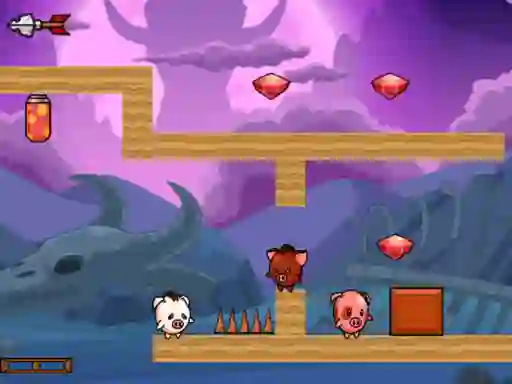 Cluiche Pig Bros Adventure ar líne