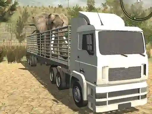 Cluiche Offroad Truck Animal Transporter ar líne