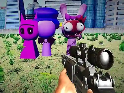 Cluiche Sprunki Sniper Squid Game ar líne