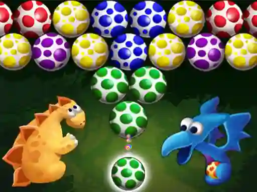 Cluiche Dino Eggs Bubble Shooter ar líne