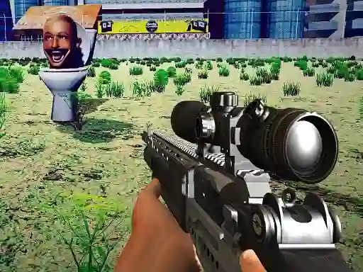 Cluiche Sniper Hunting Skibidi Toilet ar líne