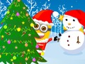Cluiche Cluiche Minions Nollag Snowball Wars ar líne  ar líne