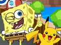Cluiche SpongeBob Pokemon Téigh  ar líne