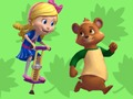Cluiche Eachtraí Foraoise Goldie & Bear Fairy Tale  ar líne