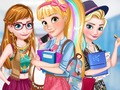 Cluiche Cailíní Disney ar ais go scoil  ar líne