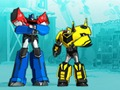 Cluiche Claochladáin. Robots in Disguise: Sár-Striker Mini  ar líne