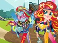 Cluiche Cailíní ó Equestria. Cluichí Cairdis: Motocross  ar líne