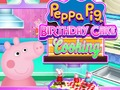 Cluiche Cócaireacht Císte Breithlá Peppa Muc  ar líne