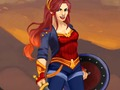 Cluiche Amazon Warrior Wonder Woman Gúna Suas  ar líne