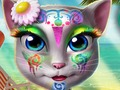 Cluiche Cluiche Líne Kitty Trá Makeup  ar líne