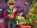 Cluiche Dotted Girl Christmas Family  ar líne