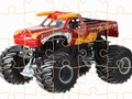 Cluiche Dúshlán Jigsaw Truck Monster  ar líne