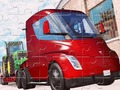 Cluiche Jigsaw Truck Tesla  ar líne