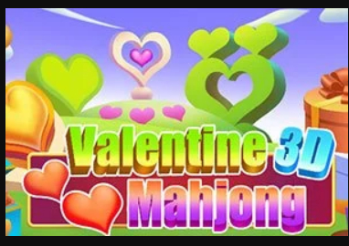 Cluiche Valentine 3d Mahjong ar líne
