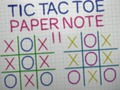 Cluiche Madra Tac Toe Páipéar Nóta II  ar líne
