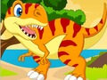 Cluiche Dino Jigsaw ar líne