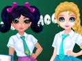 Cluiche Comórtas Dearadh Málaí Scoile Jacqueline agus Eliza  ar líne