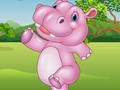 Cluiche Hippo Jigsaw ar líne