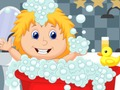 Cluiche Jigsaw Bath Baby  ar líne