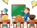 Cluiche Puzal Ar Ais Ar Scoil  ar líne