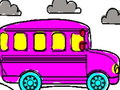 Cluiche Leabhar Dathúcháin Bus Scoile  ar líne