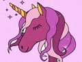 Cluiche Glitter Leabhar Dathúcháin Unicorn  ar líne