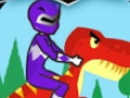 Cluiche Runner T-Rex Power Rangers  ar líne