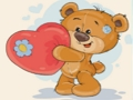 Cluiche Bailiúchán Puzal Jigsaw Teddy Bear  ar líne