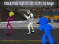Cluiche Stickman Trodaire 3D: Fists of Rage ar líne