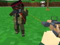 Cluiche Lámhach Zombie agus Feithicil Blocky  ar líne