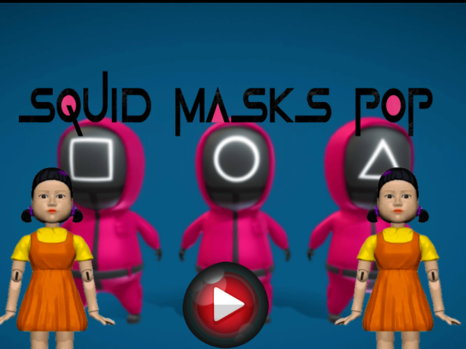 Cluiche Masc Scuid Pop  ar líne
