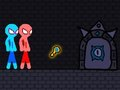 Cluiche Rópa Stickman Dearg agus Gorm  ar líne
