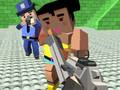 Cluiche Cogaíocht lámhach GunGame: gangster blocky  ar líne