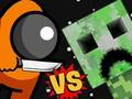 Cluiche I measc vs creeper  ar líne